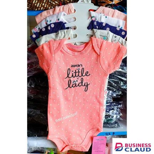 5PC Pretty Girl Cotton Short-sleeve Baby Onesies/bodysuit/sleepsuit/romper