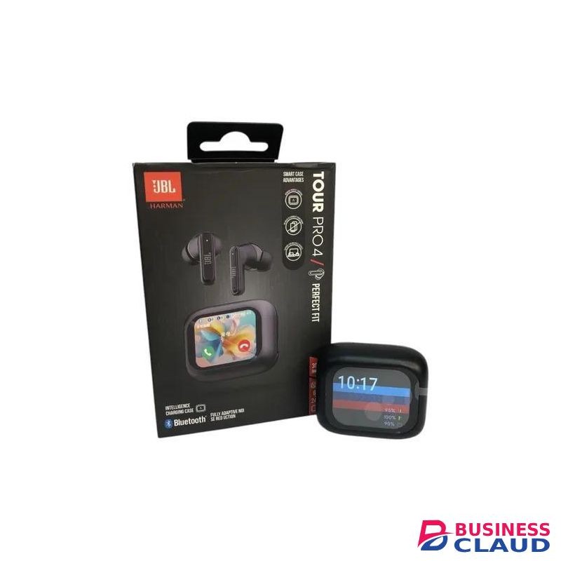 JBL Tour Pro 4 Smart True Wireless Noise Cancelling Earbuds with Bluetooth 5.3, 6 Mics & Personi-Fi 2.0 Personalization