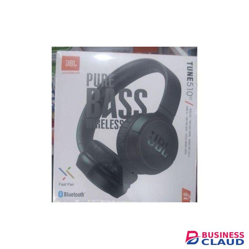 Music Digital Wireless JBL Headphones 510 BT – Pure Bass Bluetooth 5.0 Over-Ear Headset, Foldable, Comfortable, Long-Lasting Battery, Wireless Music & Hands-Free Calls