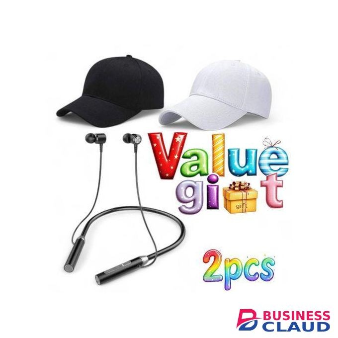 Jbl sweet home Sports Wireless Hanging Neckband Pure Bass Zero Cables Stereo Bluetooth Headphones//2 baseball caps
