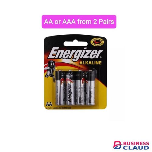 Energizer Batteries AA Or AAA, From 2 Pairs