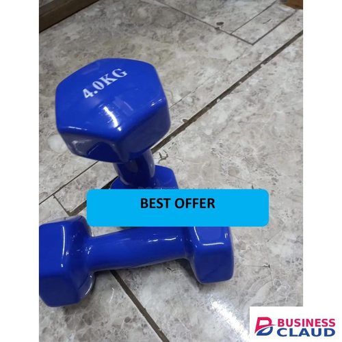 4.0KG Aerobic Colored Hexagon Dumbbells Pair