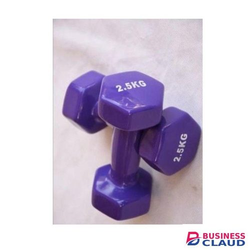 2.5KG Aerobic Colored Hexagon Dumbbells Pair