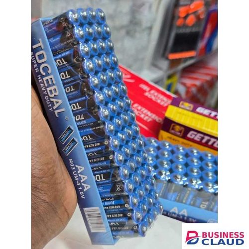 Tocebal Super Heavy Duty AAA Batteries 1.5V 60pcs for Household Electronics and Flashlights