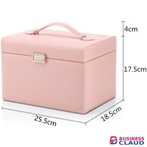 Pink Jewelry Box with Staircase It is Suitable for Storing Household Rings Necklaces and Bracelets