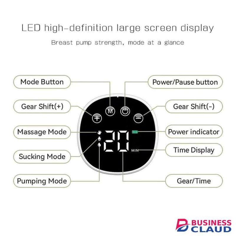 2/1PCS Electric Breast Pumps Portable Hands Free Wearable Breast Pump Silent Comfort Milk Extractor Rechargeable Breastfeeding Pump BPA-Free for Nursing Mothers