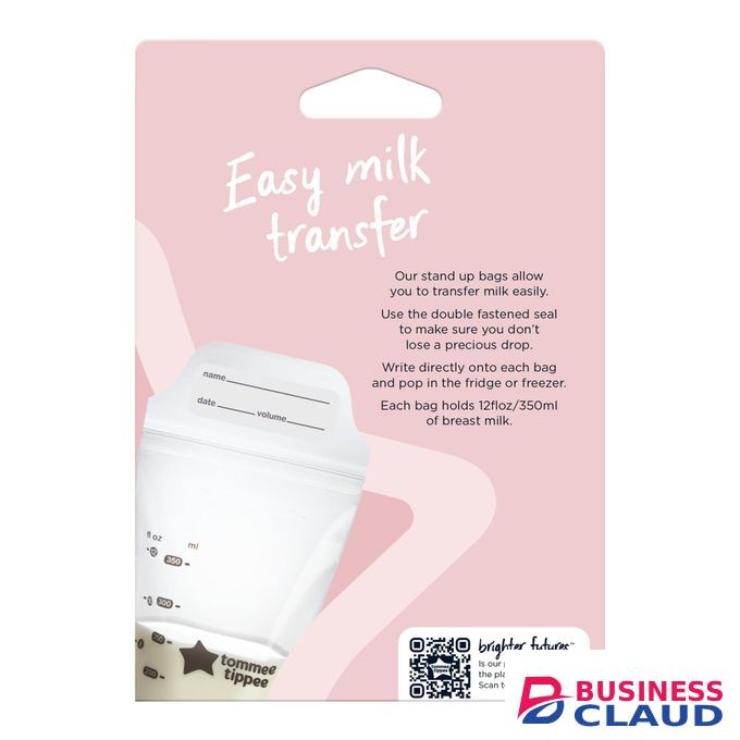 tommee tippee Breast Milk Pouches (36 Count) Compatible with All Leading Breast Pumps and Bottle Nipples, BPA-Free