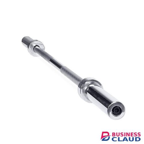 Olympic Rod Bar, 1.8M Solid Steel Barbell with Chrome Finish for Powerlifting & Olympic Lifting, Compatible with 5 cm Weight Plates