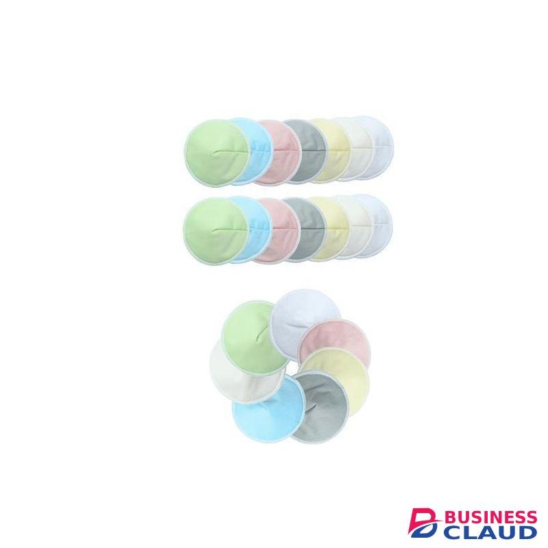 Soft Colorful Custom Logo Washable Bamboo Fiber Breast Pads Breast Feeding Pads Breathable Nursing Pads