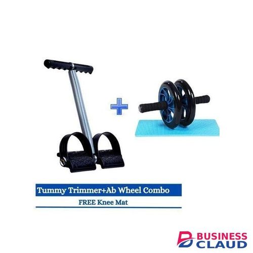 AB Wheel Double Wheel Abs Roller + Tummy Trimmer