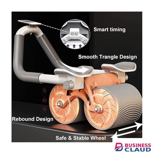 Automatic Rebound Abdominal Wheel, Domestic Abdominal Exercise Wheel, New Abs Roller Wheel with Timer, Plank Ab Roller Wheel for Abdominal Core Strength Training