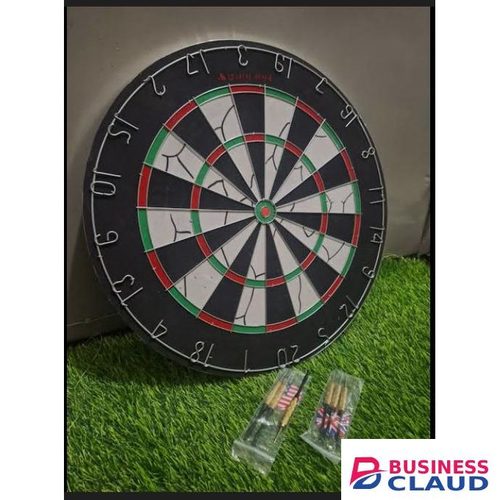 Professional Dart Board Game Set with Steel Tip Darts – Double Sided