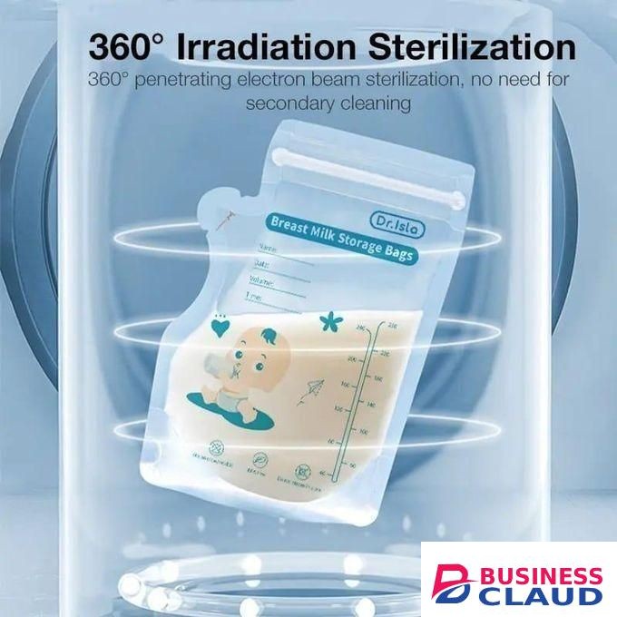Dr Isla Temp-Sensing Breastmilk Storage Bag /Huge Temp-Sensing Icon & Locking Clamp / Breast Milk Storage Bags Freezer Pour Spout / Self Standing Milk Storage Bags Breastmilk / BPA-Free No-Leak (30 Pieces)