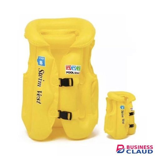 ABC Pool School Kids' Inflatable Swim Vest Safety Trainer (Yellow)