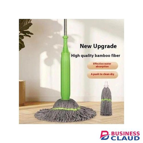 New Upgrade 144cm Pocket Wringing Mop – Extra Long Handle, Efficient Squeeze System, and Super Absorbent Mop Head for Home & Commercial Cleaning