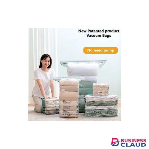 5pcs Sets Non Pump Needed Vacuum Storage Bags