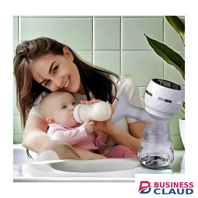 Premium Smart Rechargeable Electric Breast Pump - 9-Speed Adjustable Suction with Anti-Backflow Design - Multifunction Silent Breast Milk Extractor with Massage Mode and Collection Cup