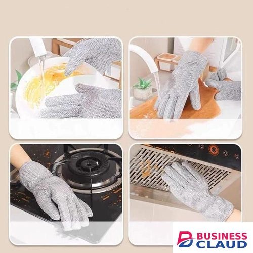 Magic Steel Wire Cleaning Gloves Household Dishwashing Gloves