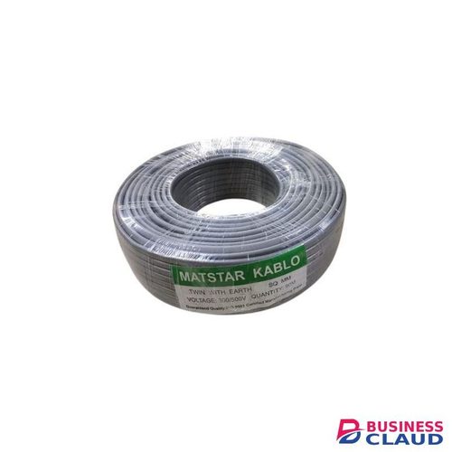 Mat Star Better Flexibility and Conductivity 2.5MM 90M Metres Roll Twin With Earth Flat Electrical Wiring Cable for Indoor Wiring