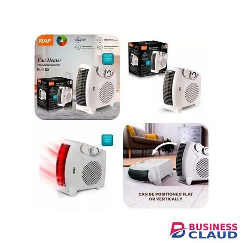 RAF Household Fan Heater 2000W Floor With Thermostat