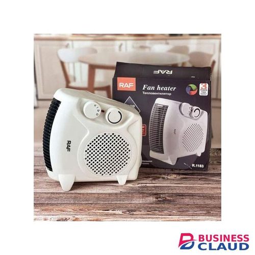 RAF Mains Household Fan Heater Horizontal Style Upright Or Under Desk