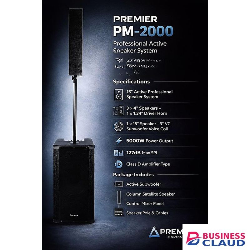 Premier Active Subwoofer with Column Speaker