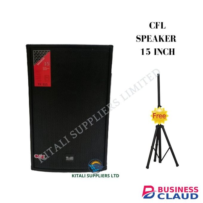 Trill CFL Speaker 15inch With Free Stand.