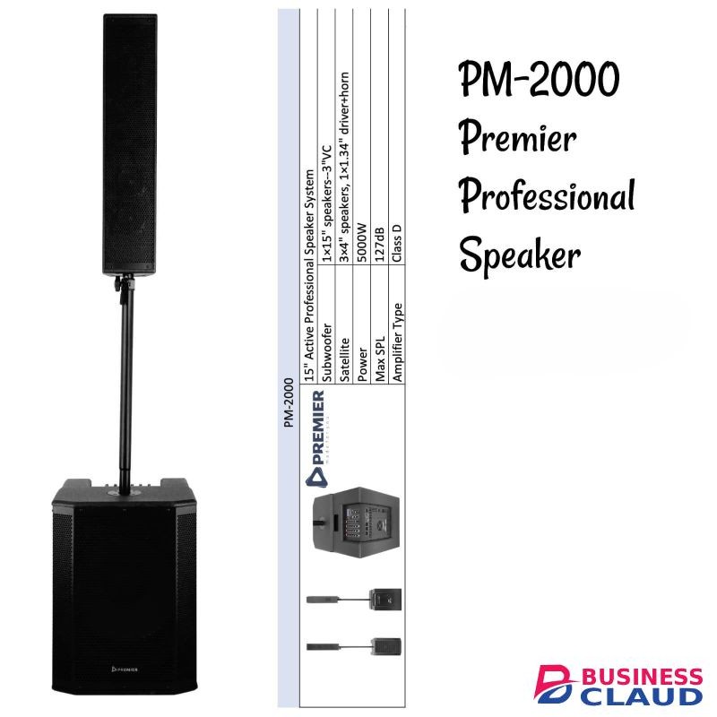 Premier PM2000 15" Active Professional Speaker System