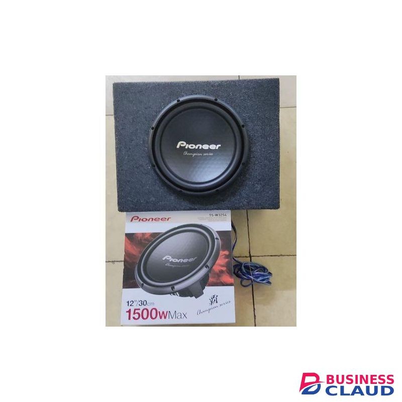 Pioneer 1500W BASS SPEAKER "12 Champion Series Double Coil Subwoofer + Free Cabinet