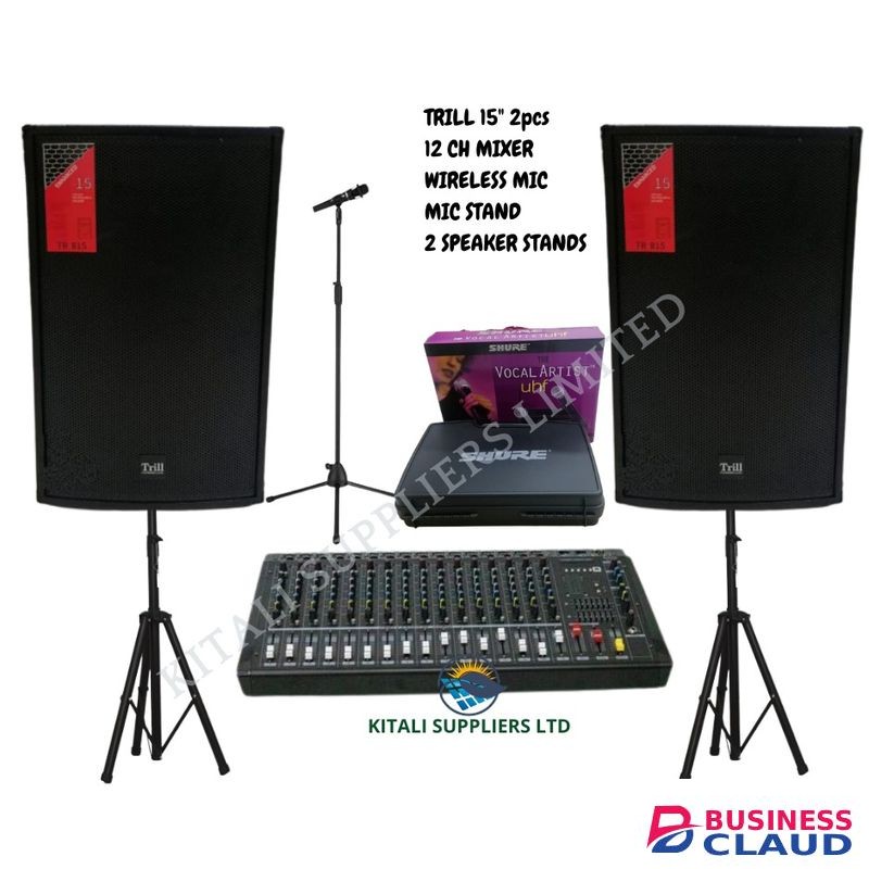 Trill Speaker With 12ch Mixer Full System.