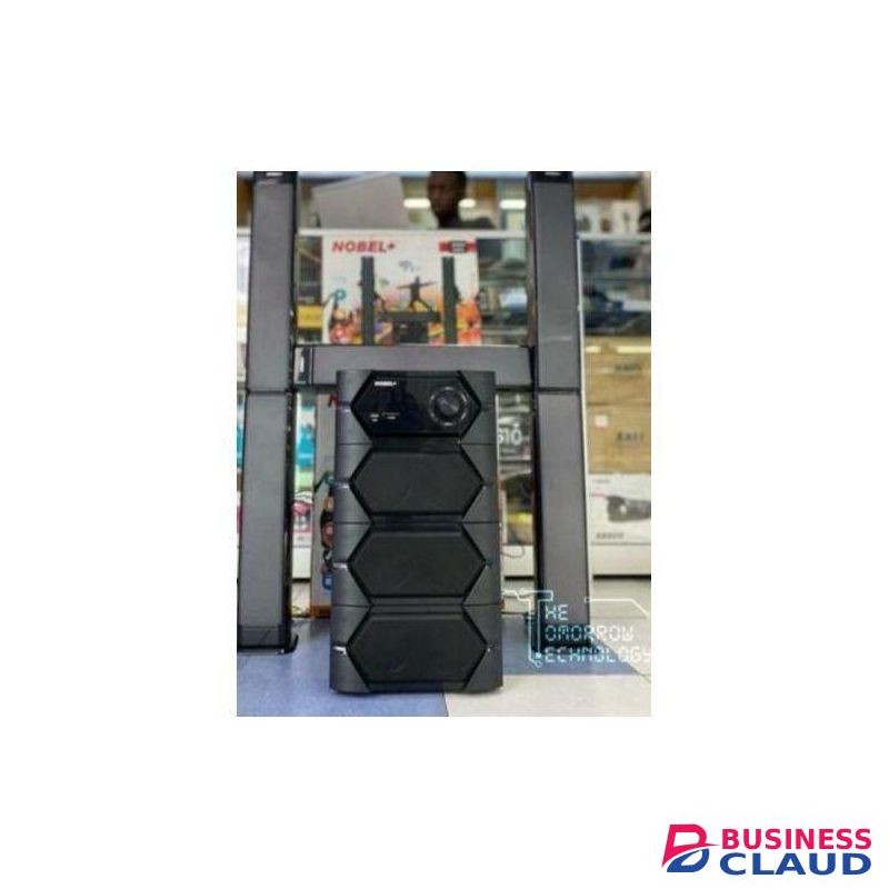 Nobel NB-2040 Tall Boy Speaker System – 55,000W PMPO Bluetooth Home Theater BLACK.