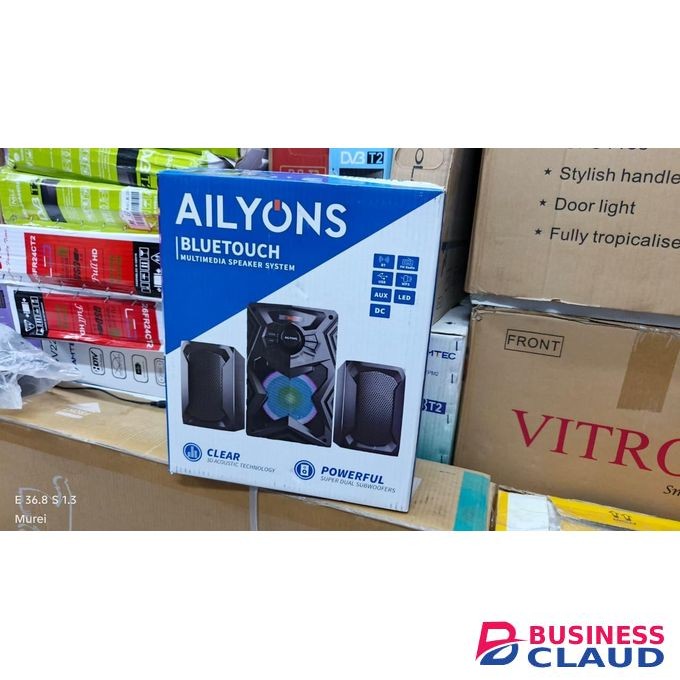 AilLyons LYS2404 2.1CH Multimedia Speaker System Home Theatrer SubWoofer with BT(1YR WRTY)