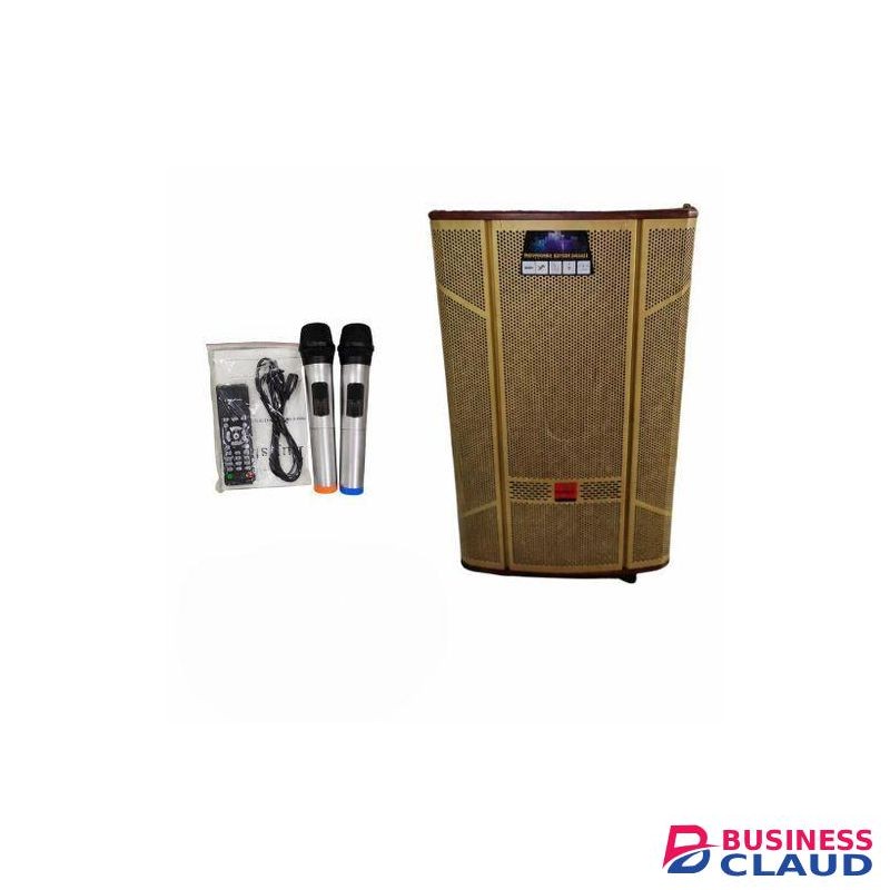 F605 15" Battery Speaker with Wireless Microphones – Portable Public Address for Church and Meetings KSh 32,250