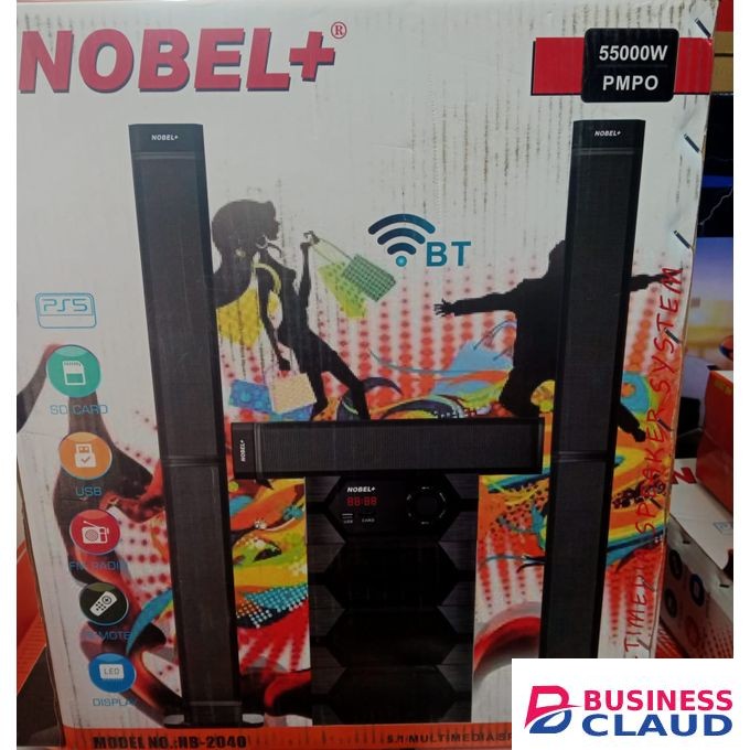 Nobel NB-2040 TALL BOY SPEAKER SYSTEM-BT HOMETHEARE-55,000W PMPO