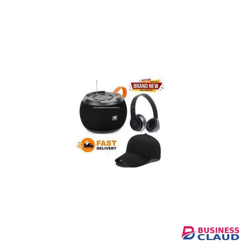 C15 WIRELESS SPEAKER, BLUETOOTH SPEAKER WITH GIFT, C 15 + P47 HEADPHONES, BASS SPEAKER PORTABLE, FREE CAP