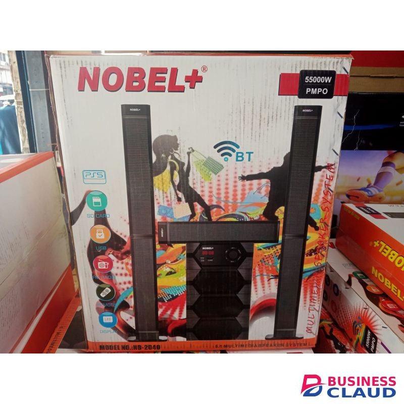 Nobel NB2040 TALLBOY Speaker System With Inbult Amplifer 55000W PMPO