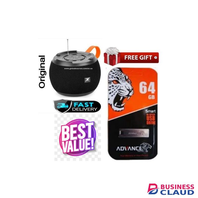 C15 ADVANCE STANDARD BT SPEAKER // WIRELESS BLUETOOTH BT/USB/TF/DC5V/AUX SUPERBASS + 64GB FLASH DISK FOR MUSIC,DELL LAPTOPS AND OTHER VIDEOS