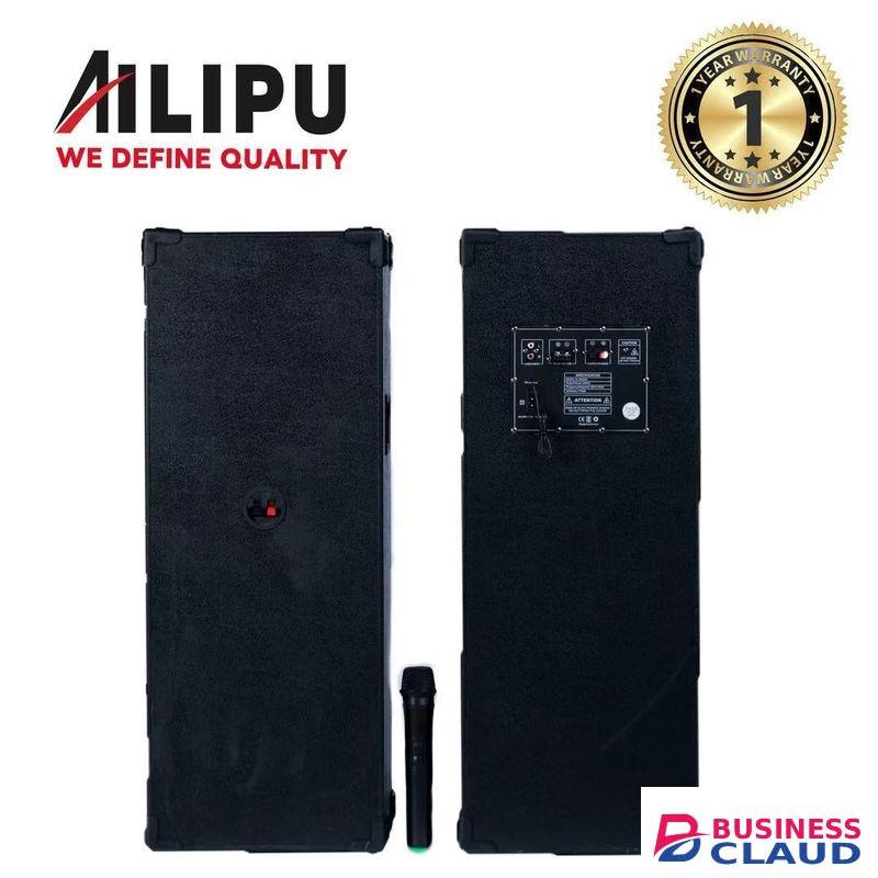 AILIPU KL-9036AD 2.0 PA speaker box 40000W 4*8inch speaker Outdoor Professional Speaker with Bluetooth,FM Radio,Free Wireless Microphone,remote (1YR WRTY)