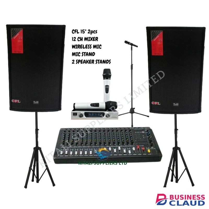 Trill CFL Speaker With 12ch Mixer Full System.