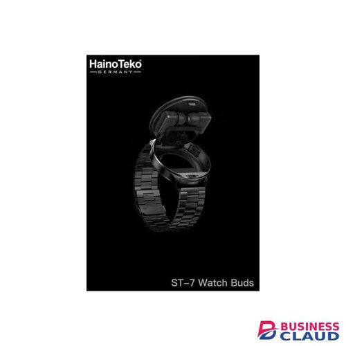 HainoTeko ST-7 WatchBuds – AMOLED Smartwatch with Wireless Earbuds & Waterproof Finish _ German Build