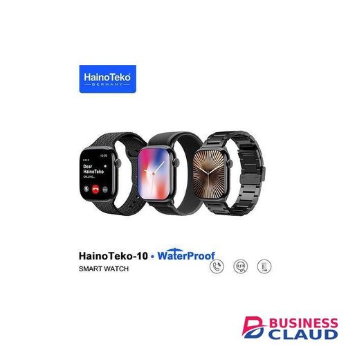 HainoTeko-10 Smartwatch Series – AMOLED Display, Elegant Design, 3 Strap Options, German Quality, Waterproof