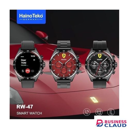 HainoTeko RW-47 Active – AMOLED Smartwatch with Wellness Tracking & Strap Trio _ Sleek German Design