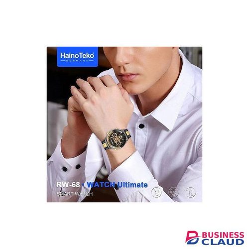 HainoTeko RW68 Ultimate Smartwatch – AMOLED Screen, 3 Fashion Straps, Bluetooth Calls, Fitness Suite