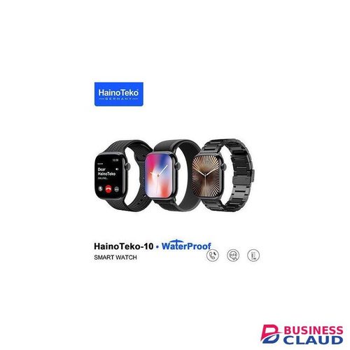 HainoTeko HT10 Classic Smartwatch – AMOLED Display, German Engineering, 3 Elegant Straps, Water-Resistant