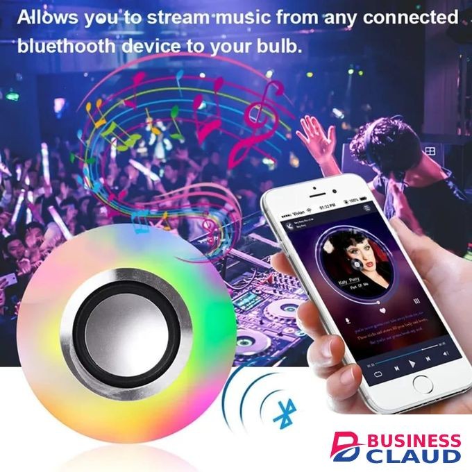 E27 portable smart light remote control LED stage lights party dj Christmas disco magic ball stereo speaker music bulb