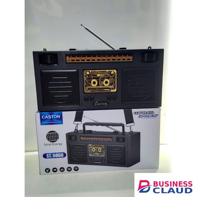 Caston ST-5860 Solar Wireless Bluetooth Speaker.