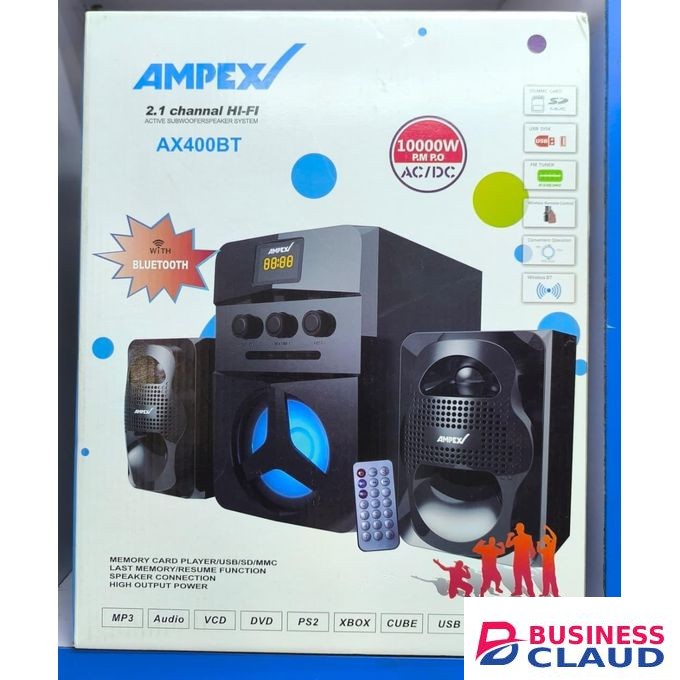 Ampex AX400BT 2.1 Channel HI-FI Active Subwoofer Speaker System