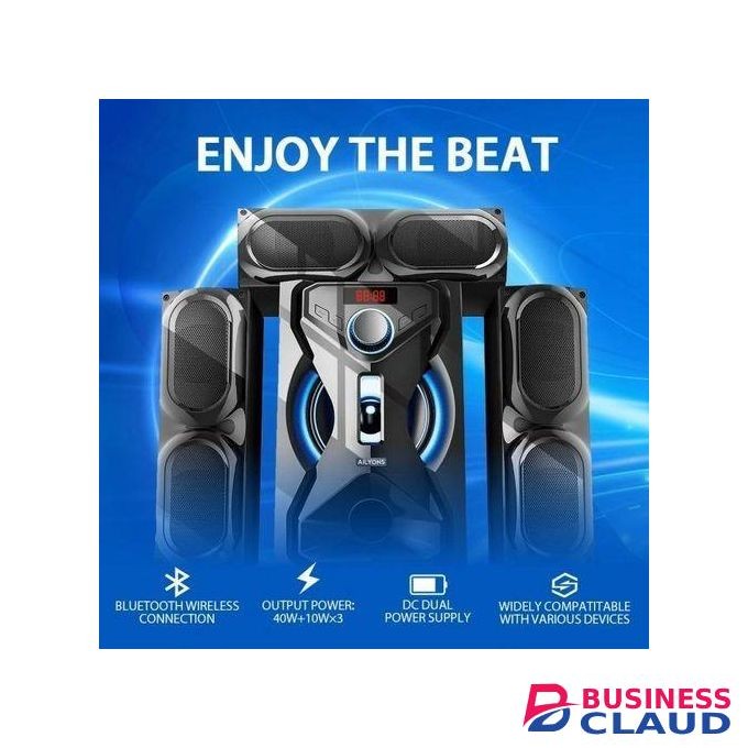 AILYONS ELP3611K 3.1CH Multimedia Speaker System Home Theater with Subwoofer & Bluetooth – Black, 1-Year Warranty