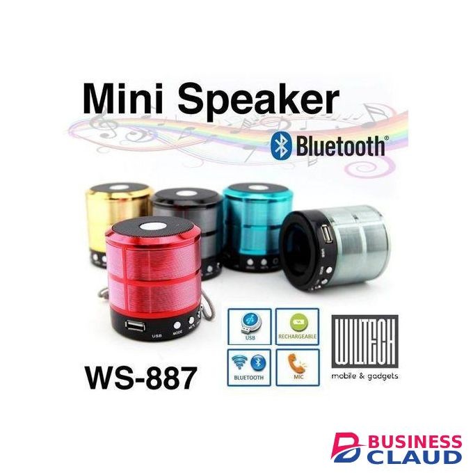Wster Mini Bluetooth Speakers Mp3 And FM Radio- Any Colour