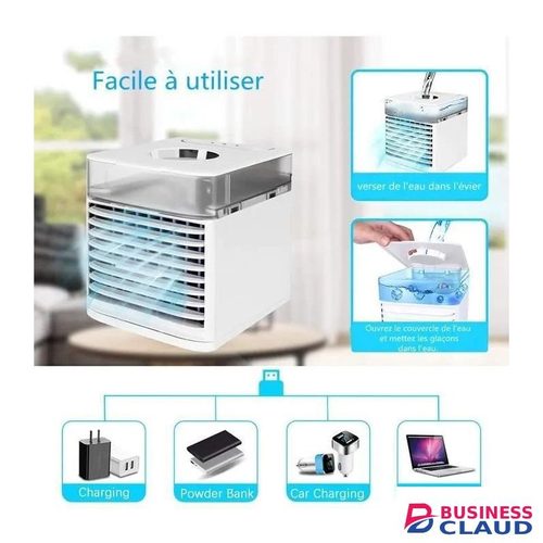 Air Cooler Mini Portable Air Conditioner, 4 in 1 USB Energy Saving Mini Cooling Fan